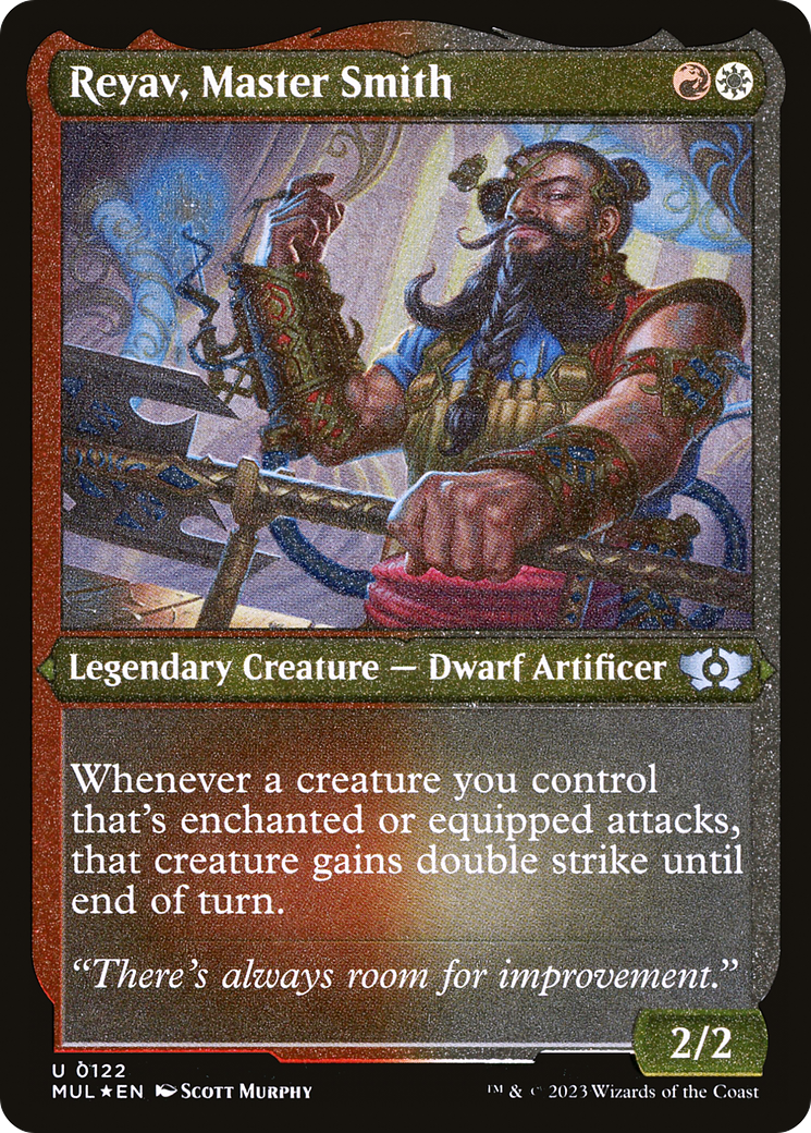 Reyav, Master Smith (Foil Etched) [Multiverse Legends] MTG Single Magic: The Gathering    | Red Claw Gaming