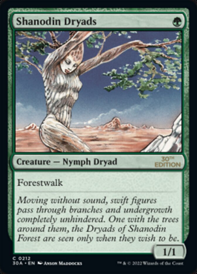 Shanodin Dryads [30th Anniversary Edition] MTG Single Magic: The Gathering    | Red Claw Gaming