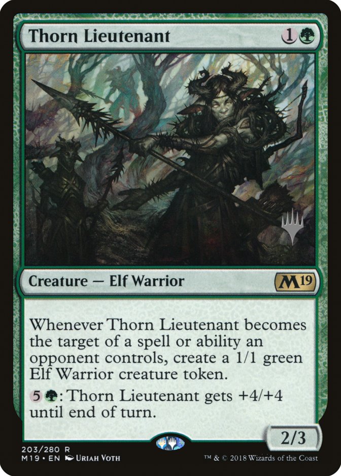 Thorn Lieutenant (Promo Pack) [Core Set 2019 Promos] MTG Single Magic: The Gathering    | Red Claw Gaming