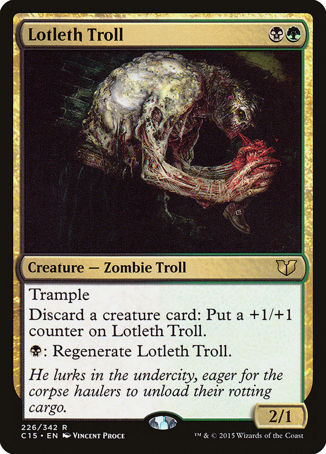 Lotleth Troll [Commander 2015] MTG Single Magic: The Gathering    | Red Claw Gaming