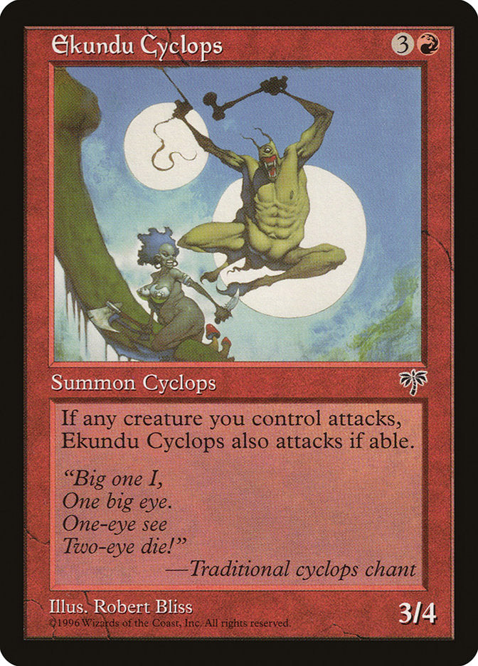 Ekundu Cyclops [Mirage] MTG Single Magic: The Gathering    | Red Claw Gaming