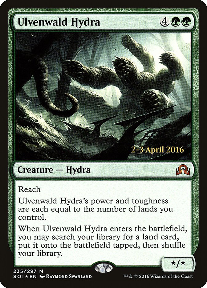 Ulvenwald Hydra [Shadows over Innistrad Prerelease Promos] MTG Single Magic: The Gathering    | Red Claw Gaming