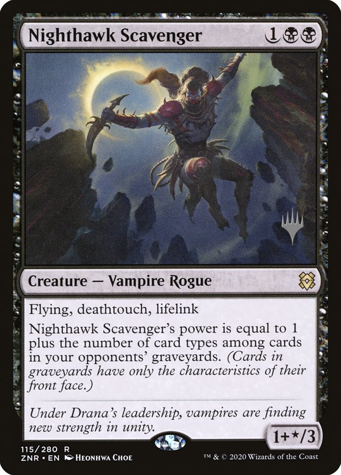 Nighthawk Scavenger (Promo Pack) [Zendikar Rising Promos] MTG Single Magic: The Gathering    | Red Claw Gaming