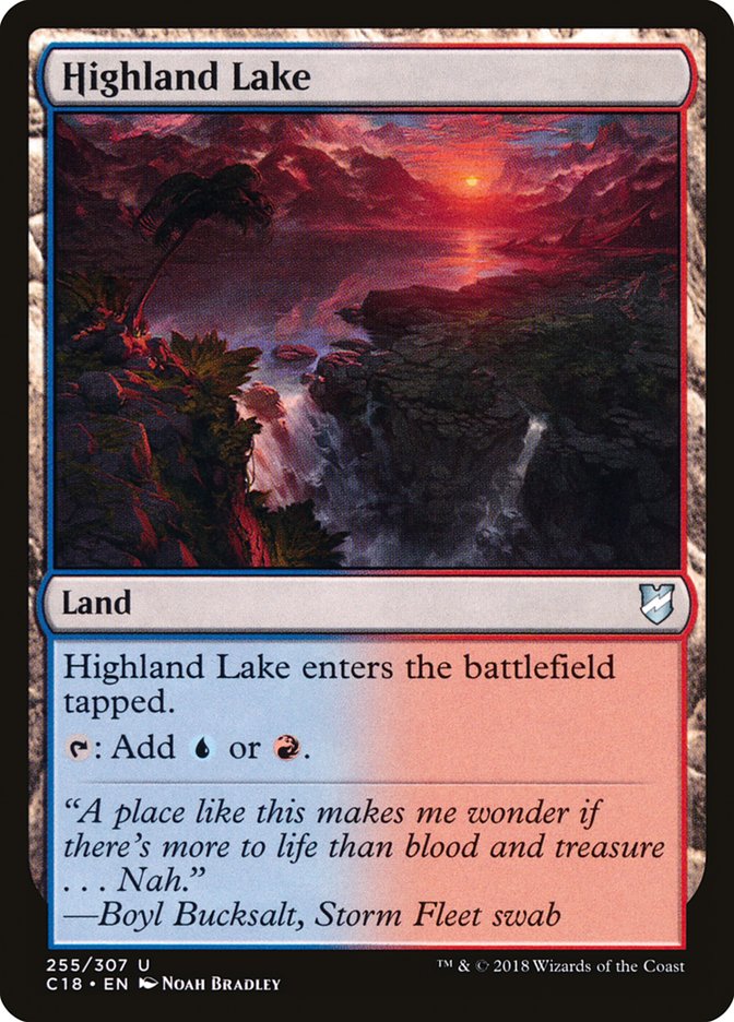 Highland Lake [Commander 2018] MTG Single Magic: The Gathering    | Red Claw Gaming