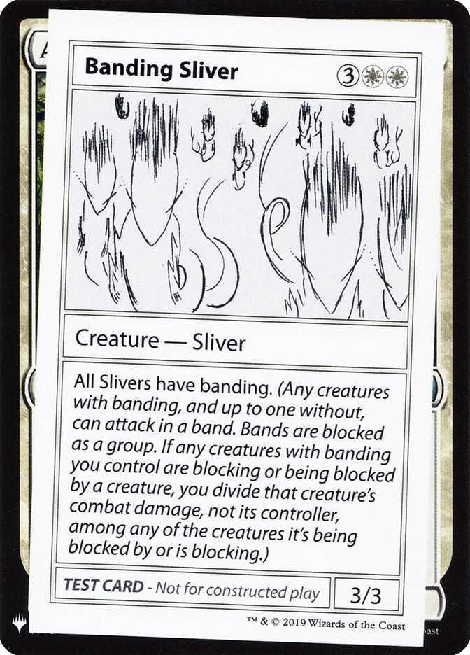 Banding Sliver [Mystery Booster Playtest Cards] MTG Single Magic: The Gathering    | Red Claw Gaming