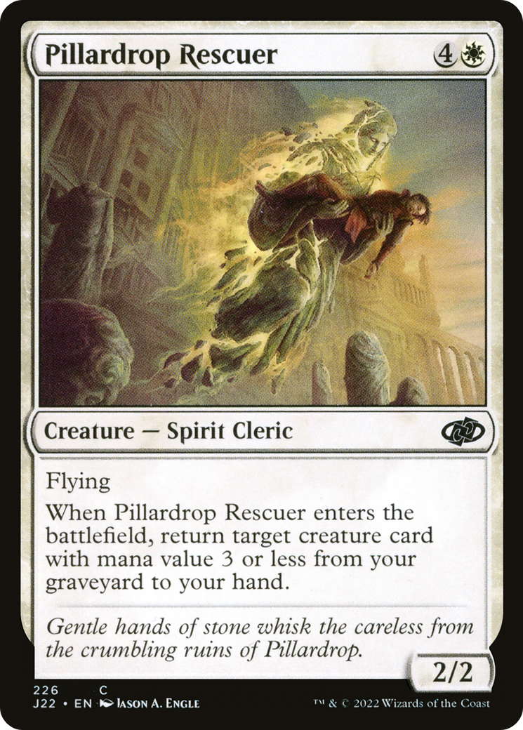 Pillardrop Rescuer [Jumpstart 2022] MTG Single Magic: The Gathering    | Red Claw Gaming