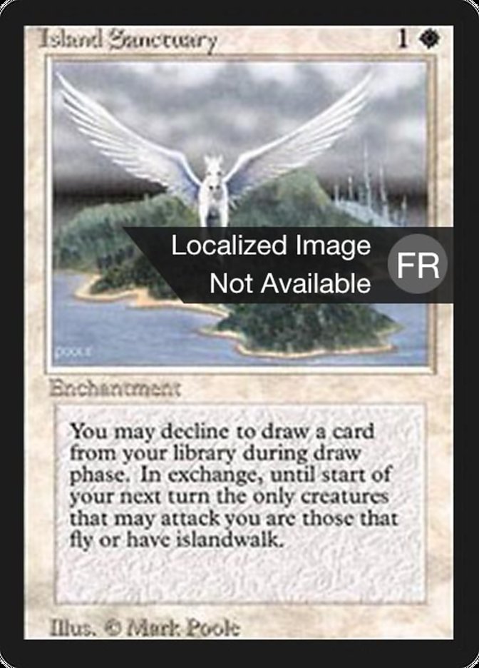 Island Sanctuary [Foreign Black Border] MTG Single Magic: The Gathering    | Red Claw Gaming