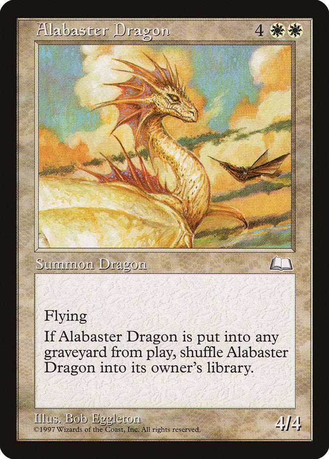 Alabaster Dragon [Weatherlight] MTG Single Magic: The Gathering    | Red Claw Gaming