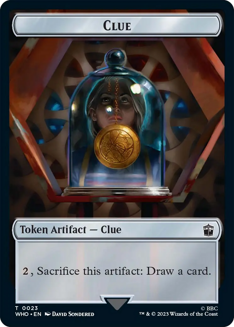 Clue Token [Doctor Who Tokens] MTG Single Magic: The Gathering    | Red Claw Gaming