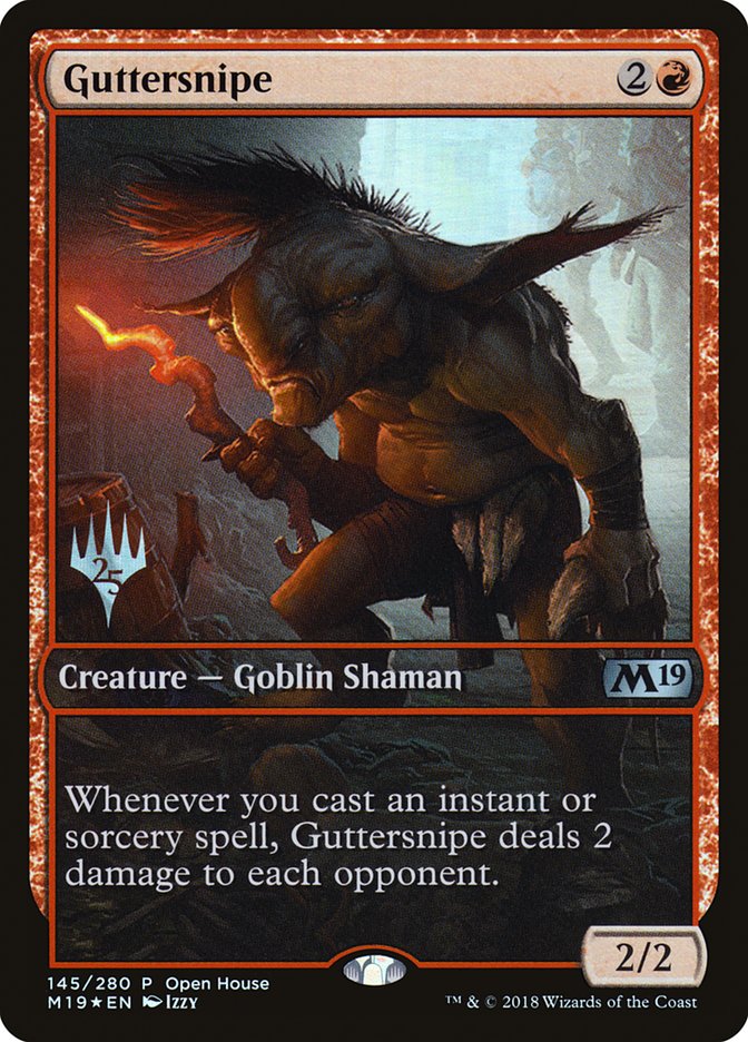 Guttersnipe (Open House) [Core Set 2019 Promos] MTG Single Magic: The Gathering    | Red Claw Gaming