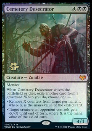 Cemetery Desecrator [Innistrad: Crimson Vow Prerelease Promos] MTG Single Magic: The Gathering    | Red Claw Gaming