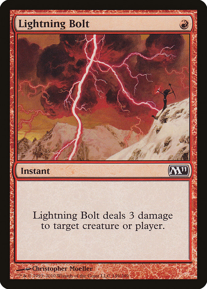 Lightning Bolt [Magic 2011] MTG Single Magic: The Gathering    | Red Claw Gaming