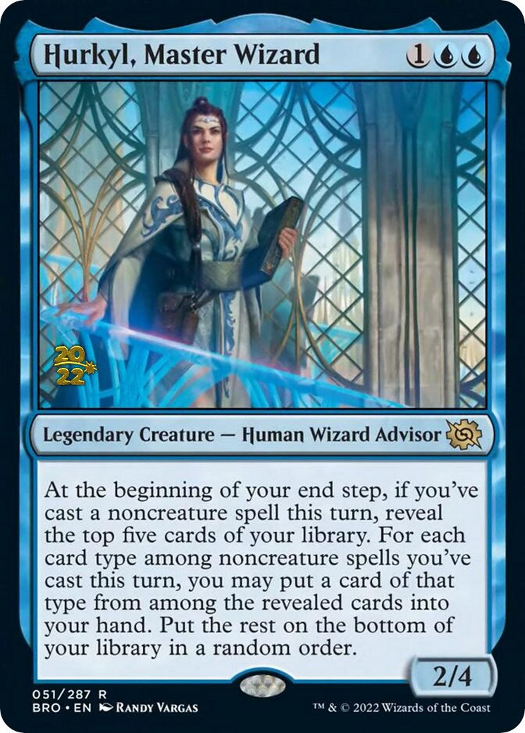 Hurkyl, Master Wizard [The Brothers' War Prerelease Promos] MTG Single Magic: The Gathering    | Red Claw Gaming