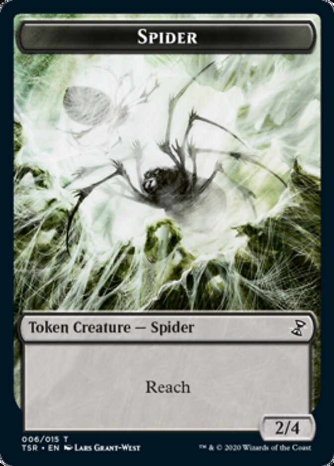 Spider Token [Time Spiral Remastered Tokens] MTG Single Magic: The Gathering    | Red Claw Gaming