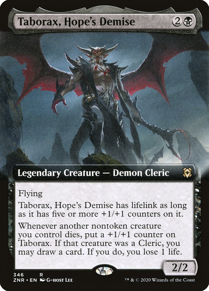 Taborax, Hope's Demise (Extended Art) [Zendikar Rising] MTG Single Magic: The Gathering    | Red Claw Gaming