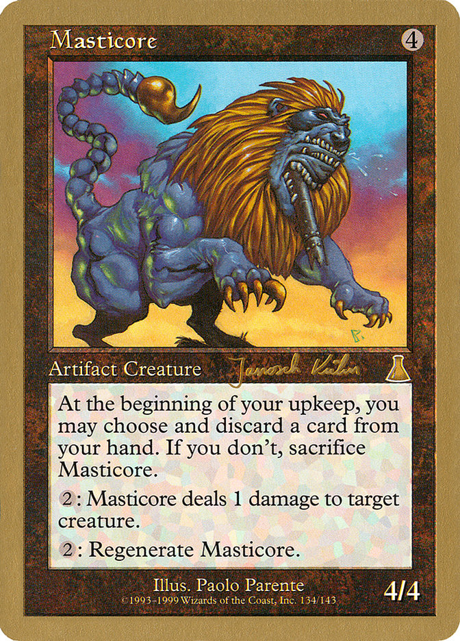 Masticore (Janosch Kuhn) [World Championship Decks 2000] MTG Single Magic: The Gathering    | Red Claw Gaming