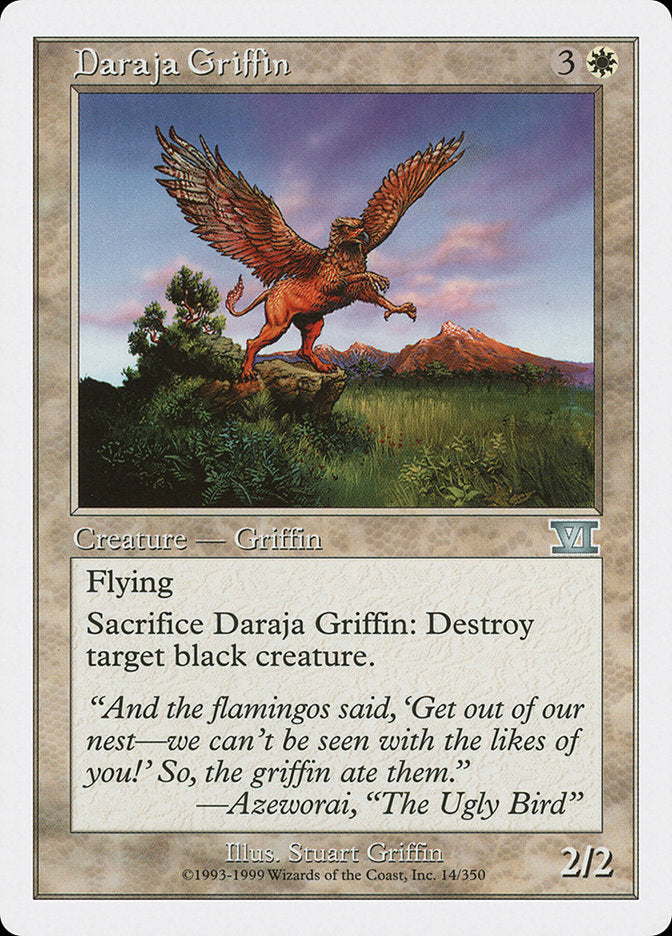 Daraja Griffin [Classic Sixth Edition] MTG Single Magic: The Gathering    | Red Claw Gaming