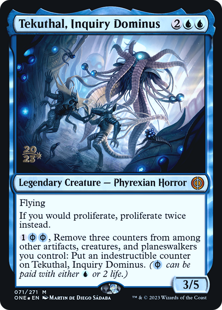 Tekuthal, Inquiry Dominus [Phyrexia: All Will Be One Prerelease Promos] MTG Single Magic: The Gathering    | Red Claw Gaming