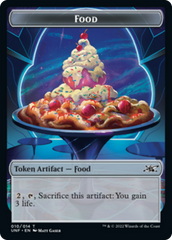 Zombie Employee // Food (010) Double-Sided Token [Unfinity Tokens] MTG Single Magic: The Gathering    | Red Claw Gaming