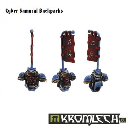 Cyber Samurai Backpacks (5) Minatures Kromlech    | Red Claw Gaming