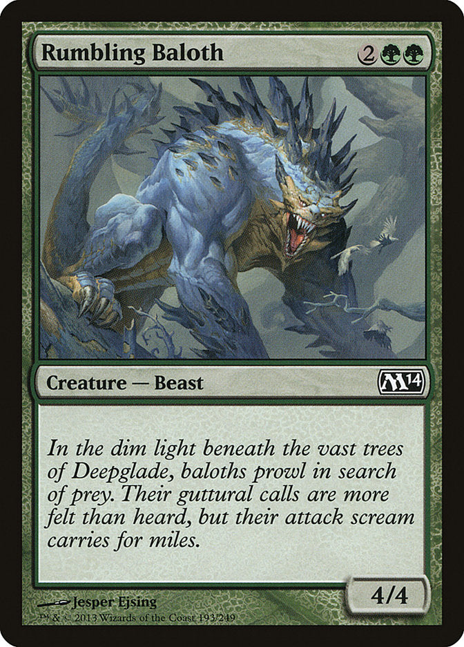 Rumbling Baloth [Magic 2014] MTG Single Magic: The Gathering    | Red Claw Gaming