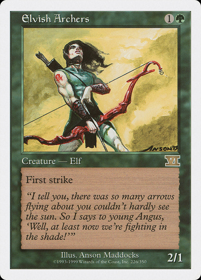 Elvish Archers [Classic Sixth Edition] MTG Single Magic: The Gathering    | Red Claw Gaming