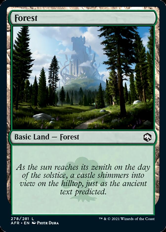 Forest (278) [Dungeons & Dragons: Adventures in the Forgotten Realms] MTG Single Magic: The Gathering    | Red Claw Gaming