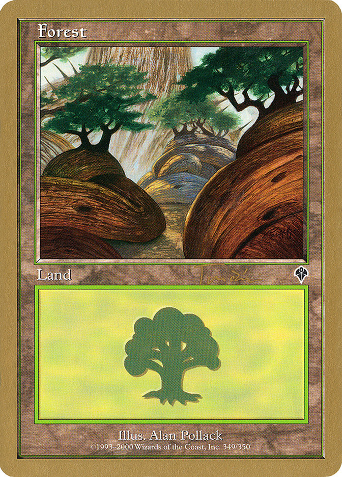 Forest (jt349a) (Jan Tomcani) [World Championship Decks 2001] MTG Single Magic: The Gathering    | Red Claw Gaming