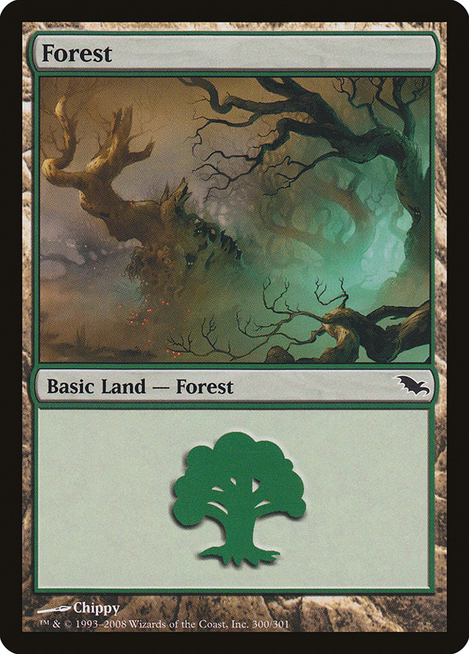 Forest (300) [Shadowmoor] MTG Single Magic: The Gathering    | Red Claw Gaming