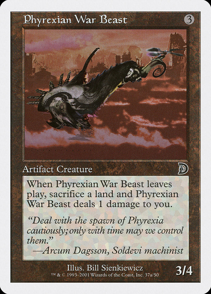 Phyrexian War Beast (Signature on Left) [Deckmasters] MTG Single Magic: The Gathering    | Red Claw Gaming