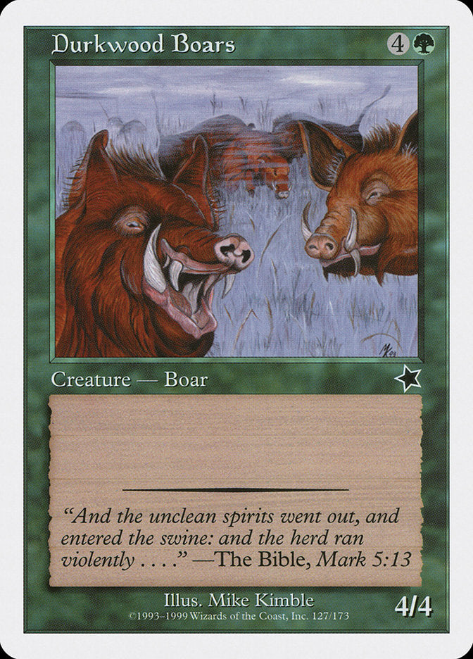 Durkwood Boars [Starter 1999] MTG Single Magic: The Gathering    | Red Claw Gaming