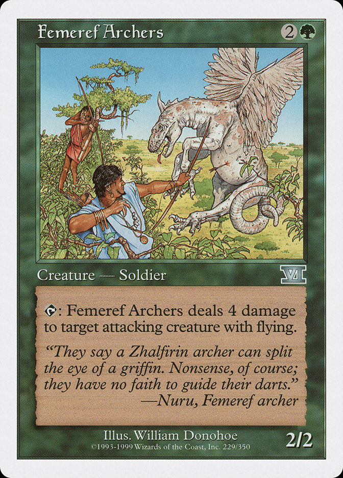 Femeref Archers [Classic Sixth Edition] MTG Single Magic: The Gathering    | Red Claw Gaming