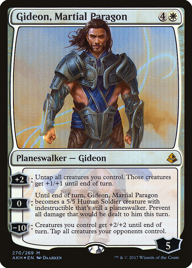 Gideon, Martial Paragon [Amonkhet] MTG Single Magic: The Gathering    | Red Claw Gaming