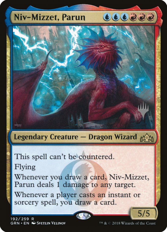 Niv-Mizzet, Parun (Promo Pack) [Guilds of Ravnica Promos] MTG Single Magic: The Gathering    | Red Claw Gaming