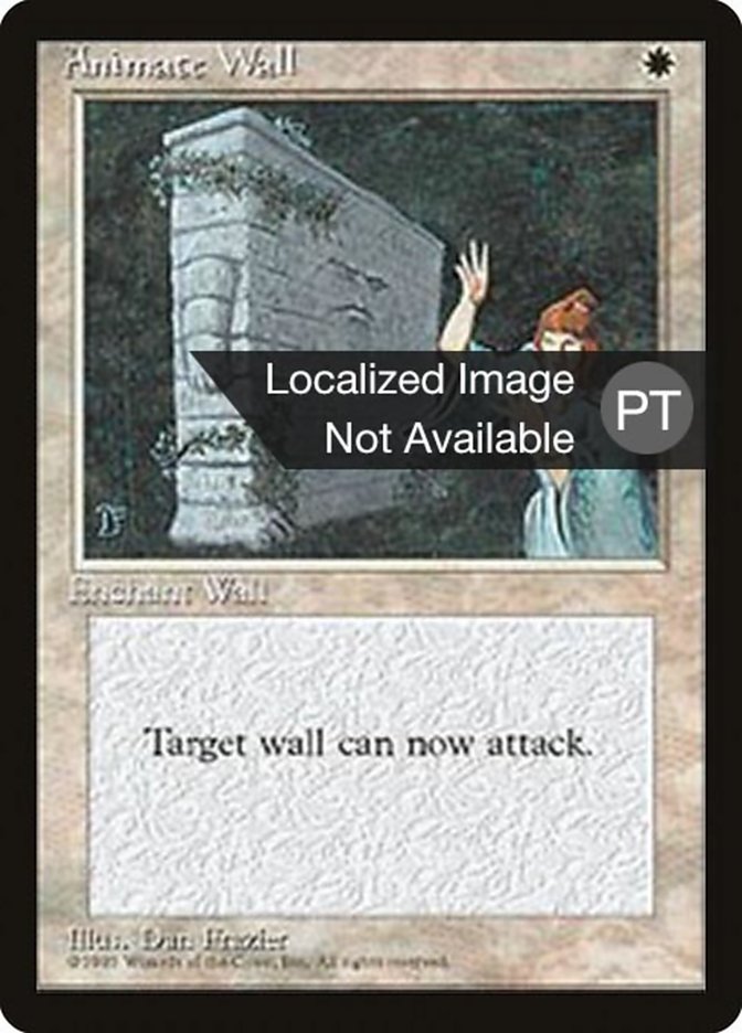 Animate Wall [Fourth Edition (Foreign Black Border)] MTG Single Magic: The Gathering    | Red Claw Gaming