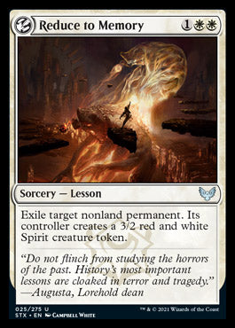 Reduce to Memory [Strixhaven: School of Mages] MTG Single Magic: The Gathering    | Red Claw Gaming