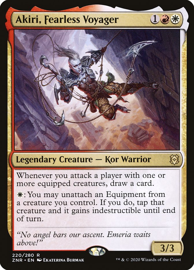 Akiri, Fearless Voyager [Zendikar Rising] MTG Single Magic: The Gathering    | Red Claw Gaming