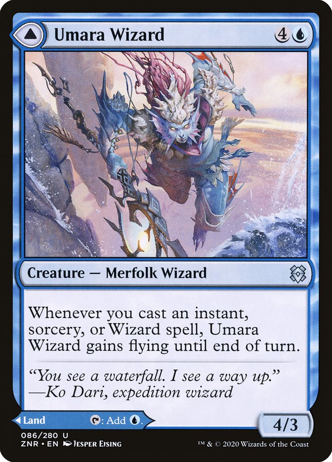 Umara Wizard // Umara Skyfalls [Zendikar Rising] MTG Single Magic: The Gathering    | Red Claw Gaming