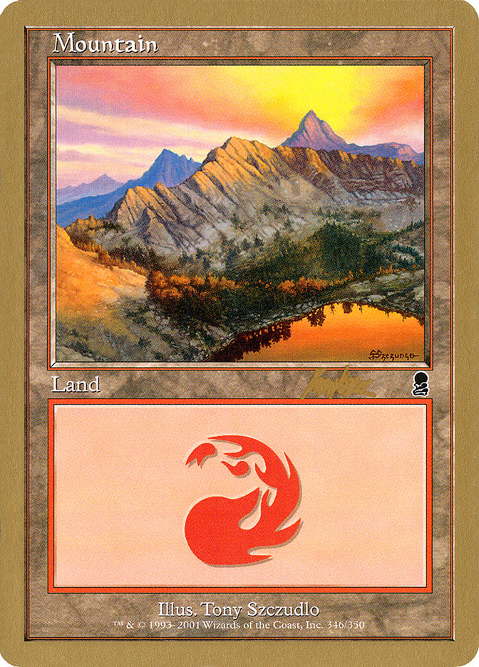 Mountain (bk346) (Brian Kibler) [World Championship Decks 2002] MTG Single Magic: The Gathering    | Red Claw Gaming