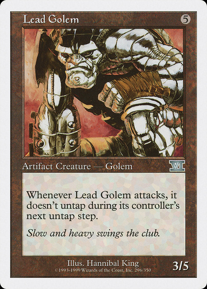 Lead Golem [Classic Sixth Edition] MTG Single Magic: The Gathering    | Red Claw Gaming