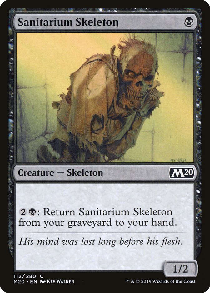 Sanitarium Skeleton [Core Set 2020] MTG Single Magic: The Gathering    | Red Claw Gaming