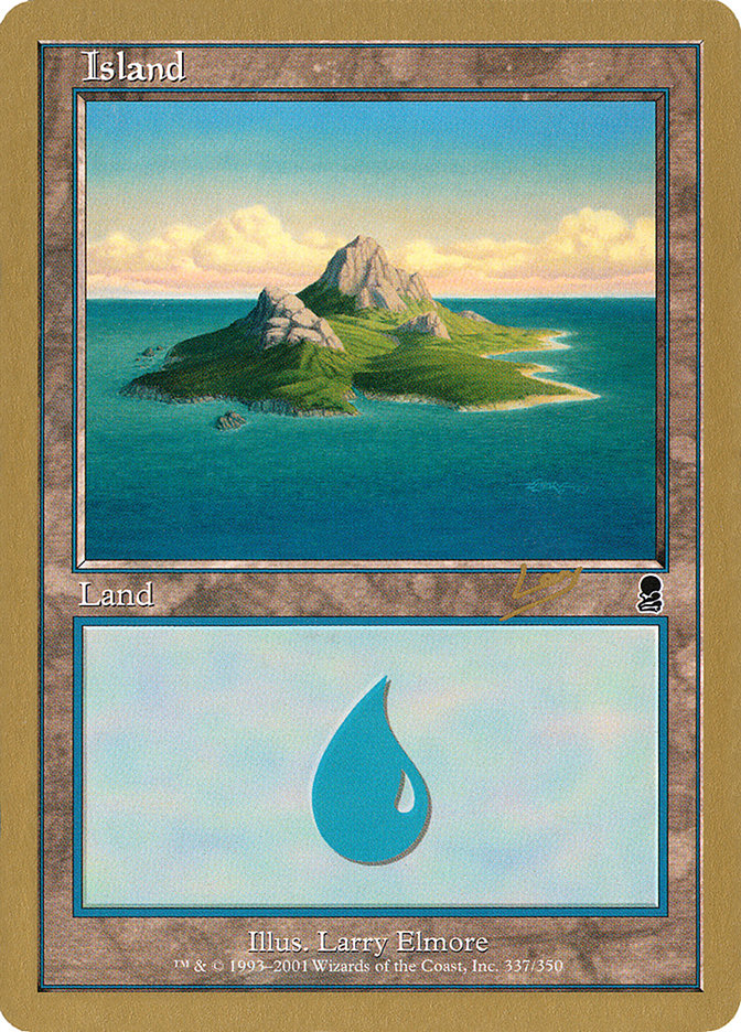 Island (rl337) (Raphael Levy) [World Championship Decks 2002] MTG Single Magic: The Gathering    | Red Claw Gaming