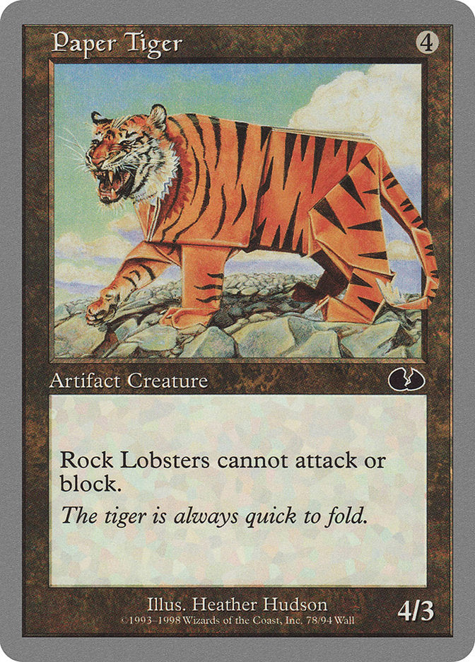 Paper Tiger [Unglued] MTG Single Magic: The Gathering    | Red Claw Gaming