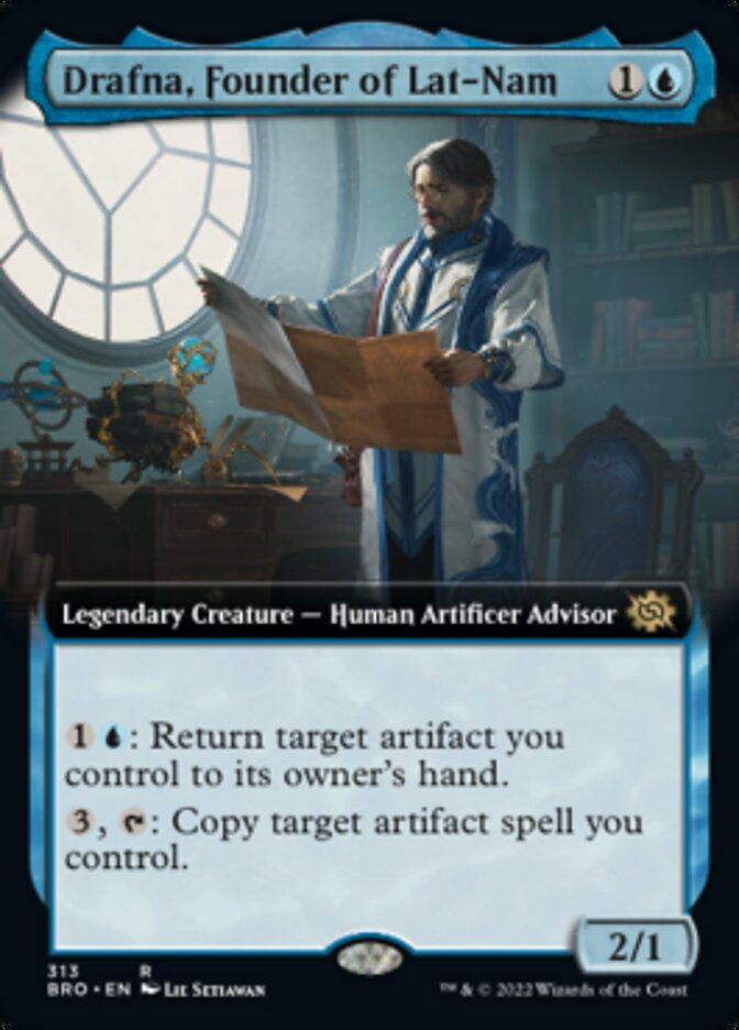 Drafna, Founder of Lat-Nam (Extended Art) [The Brothers' War] MTG Single Magic: The Gathering    | Red Claw Gaming