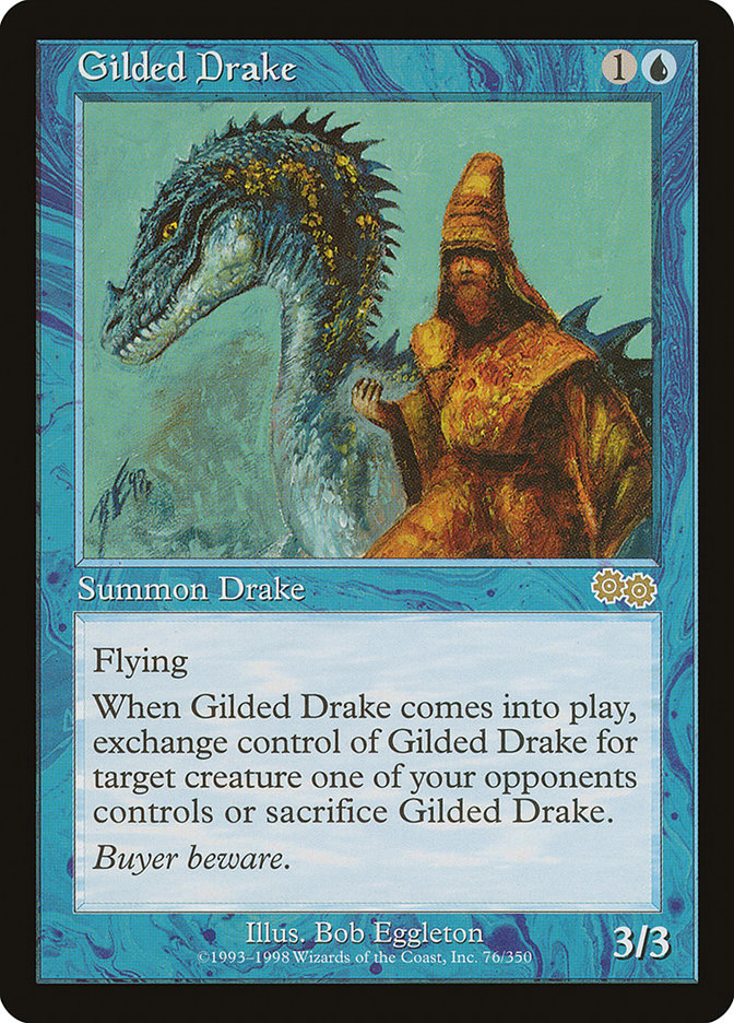 Gilded Drake [Urza's Saga] MTG Single Magic: The Gathering    | Red Claw Gaming