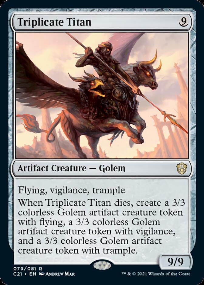 Triplicate Titan [Commander 2021] MTG Single Magic: The Gathering    | Red Claw Gaming