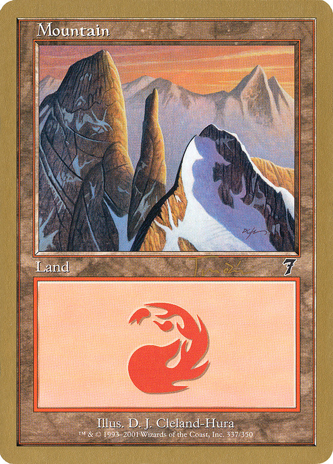 Mountain (jt337) (Jan Tomcani) [World Championship Decks 2001] MTG Single Magic: The Gathering    | Red Claw Gaming