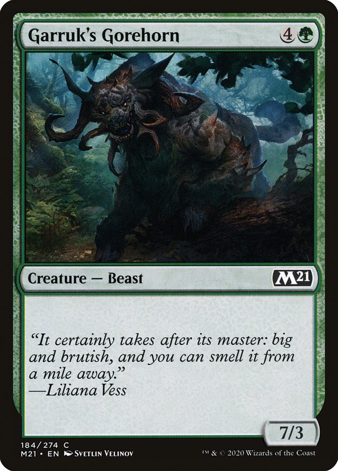 Garruk's Gorehorn [Core Set 2021] MTG Single Magic: The Gathering    | Red Claw Gaming