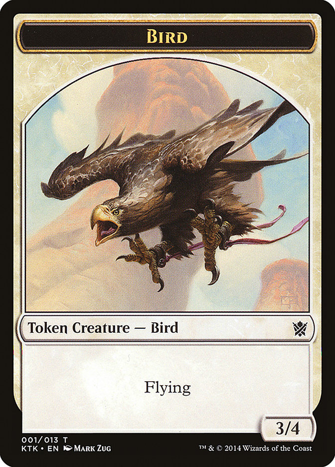 Bird Token [Khans of Tarkir Tokens] MTG Single Magic: The Gathering    | Red Claw Gaming