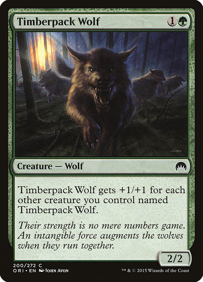 Timberpack Wolf [Magic Origins] MTG Single Magic: The Gathering    | Red Claw Gaming